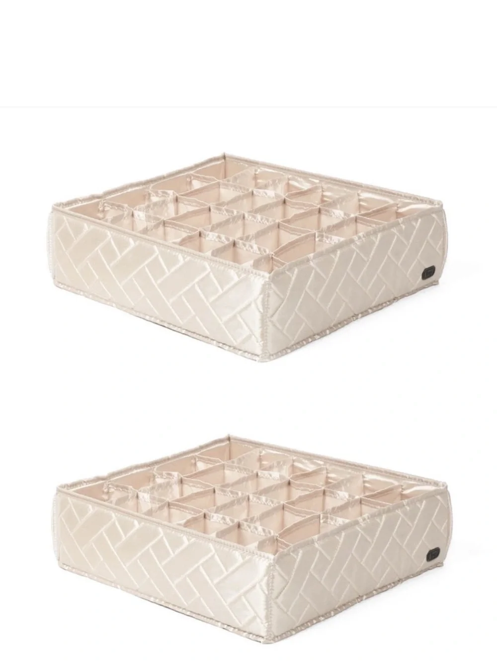 NWT Lug Trolley 2-Piece 24 Pocket Drawer Organizer in Metallic Champagne 🍾 🥂